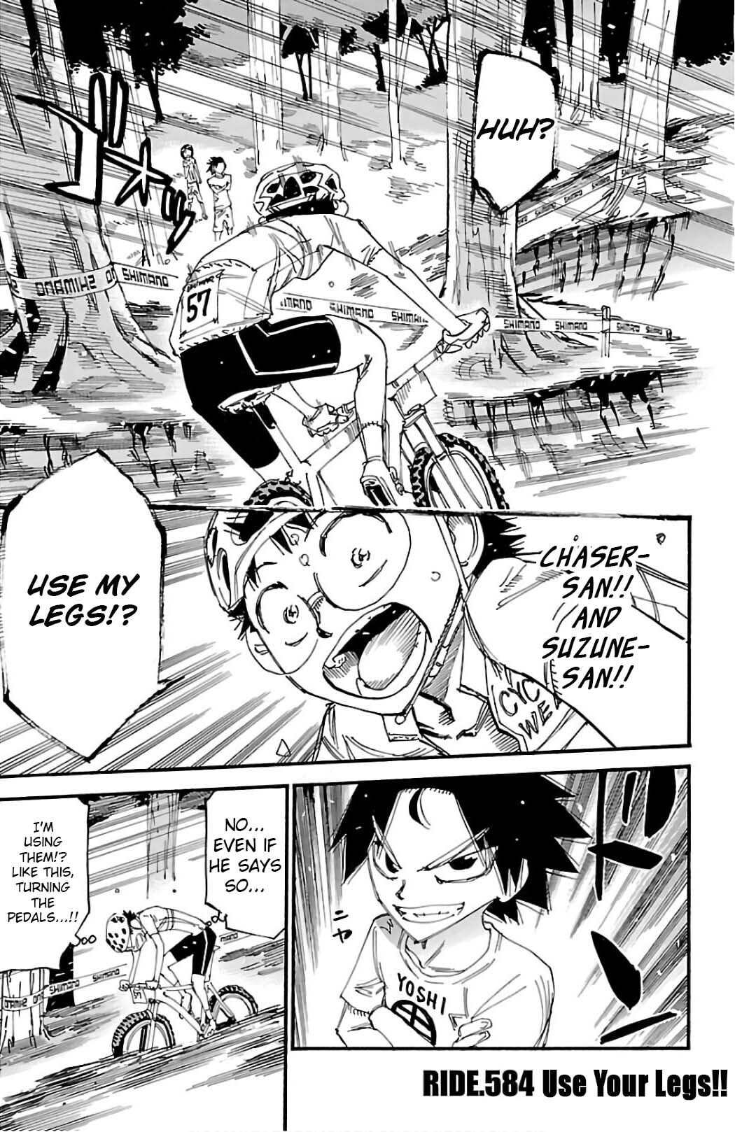 Yowamushi Pedal Chapter 584 page 1 - 