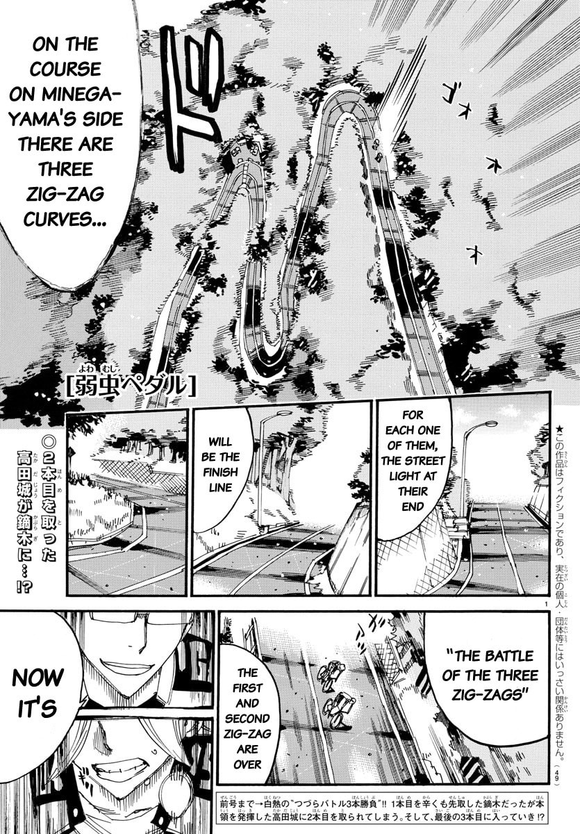 Yowamushi Pedal Chapter 621 page 1 - 