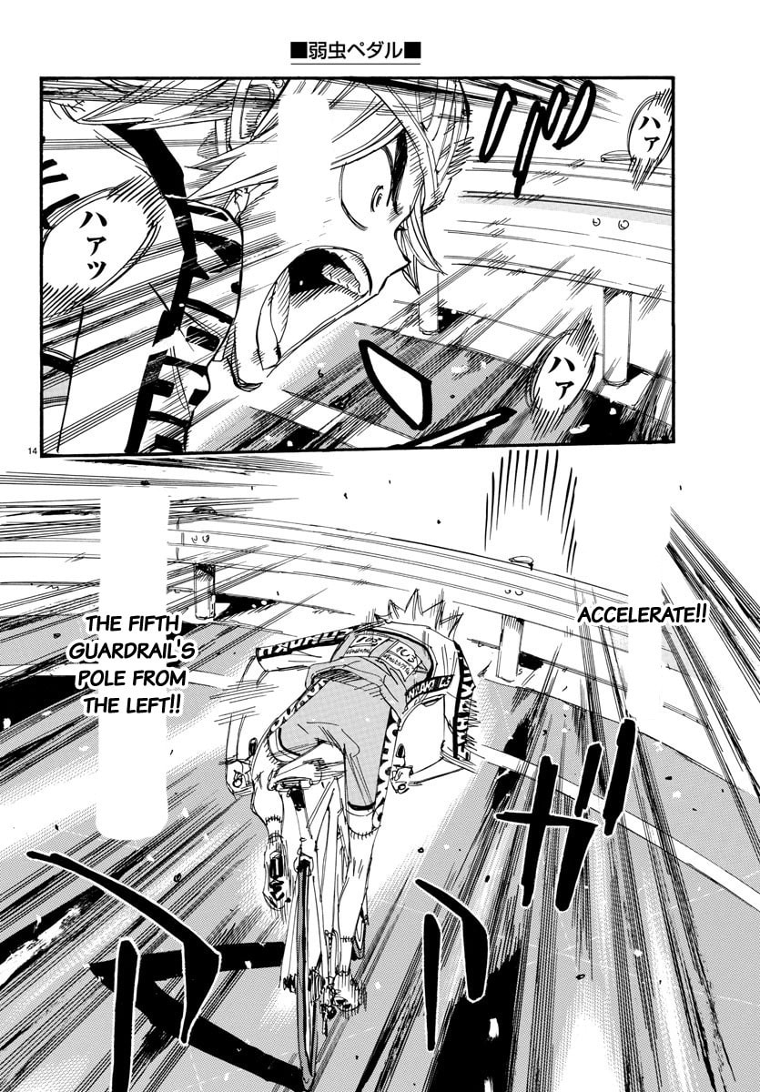 Yowamushi Pedal Chapter 623 page 14 - 