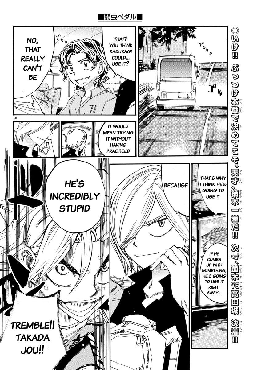 Yowamushi Pedal Chapter 623 page 20 - 