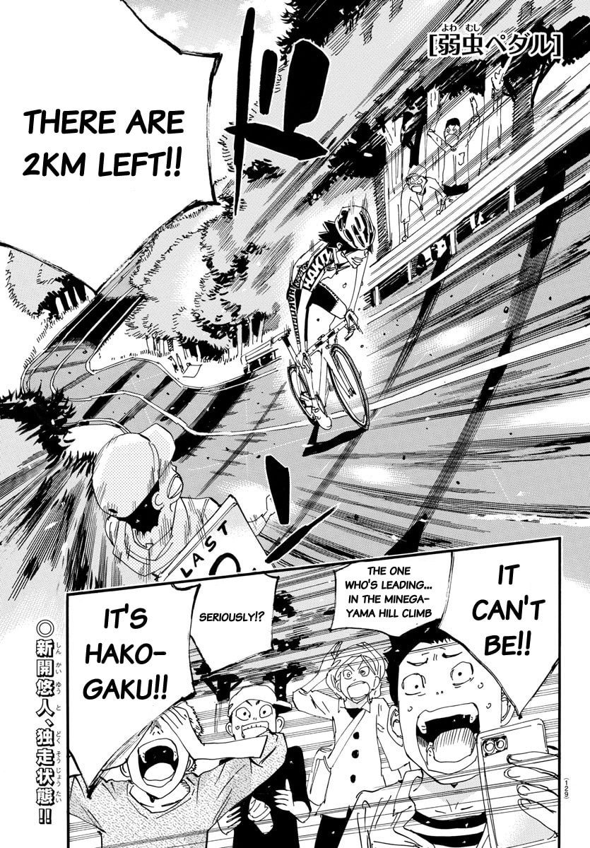 Yowamushi Pedal Chapter 628 page 1 - 