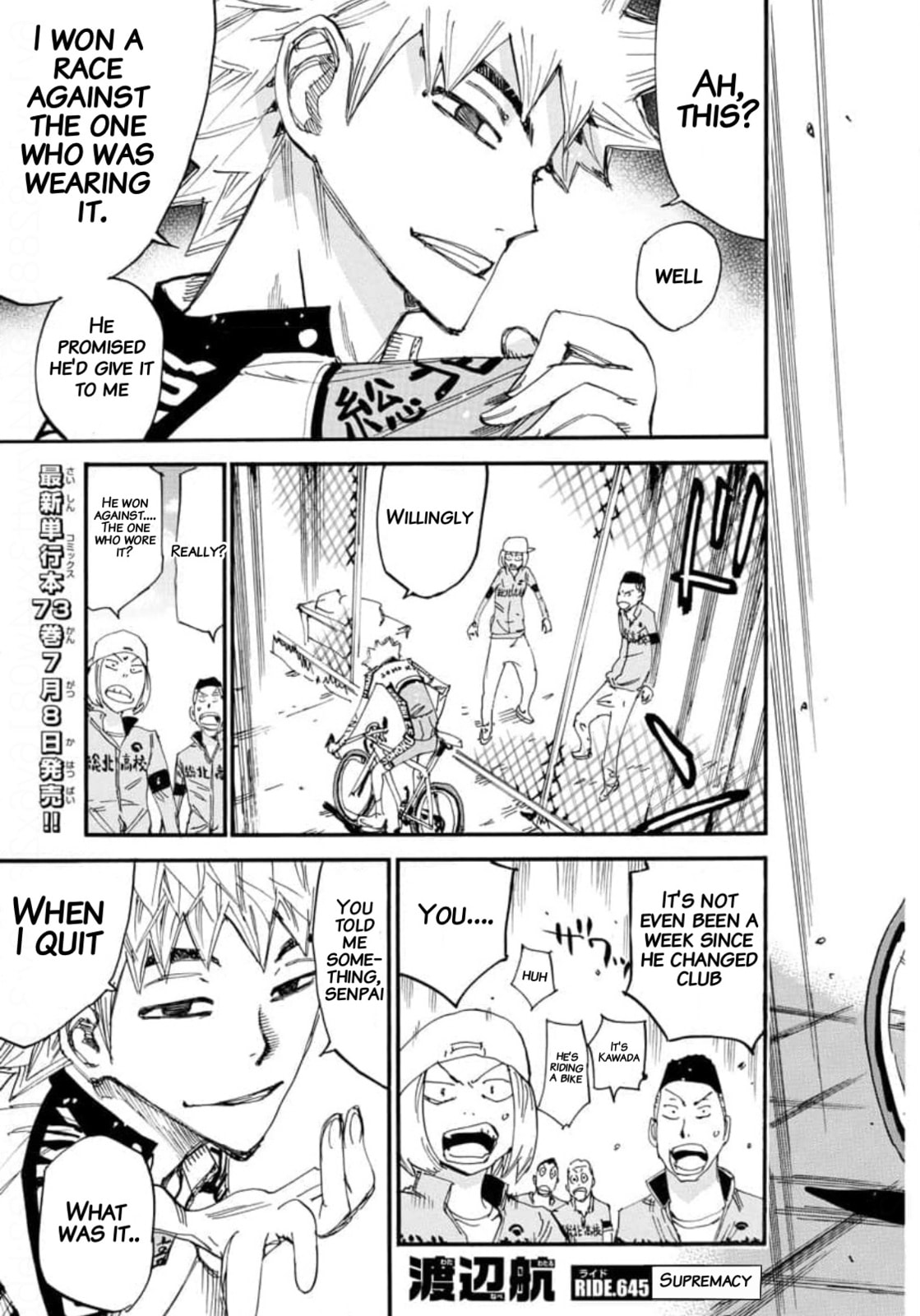 Yowamushi Pedal Chapter 645 page 5 - 