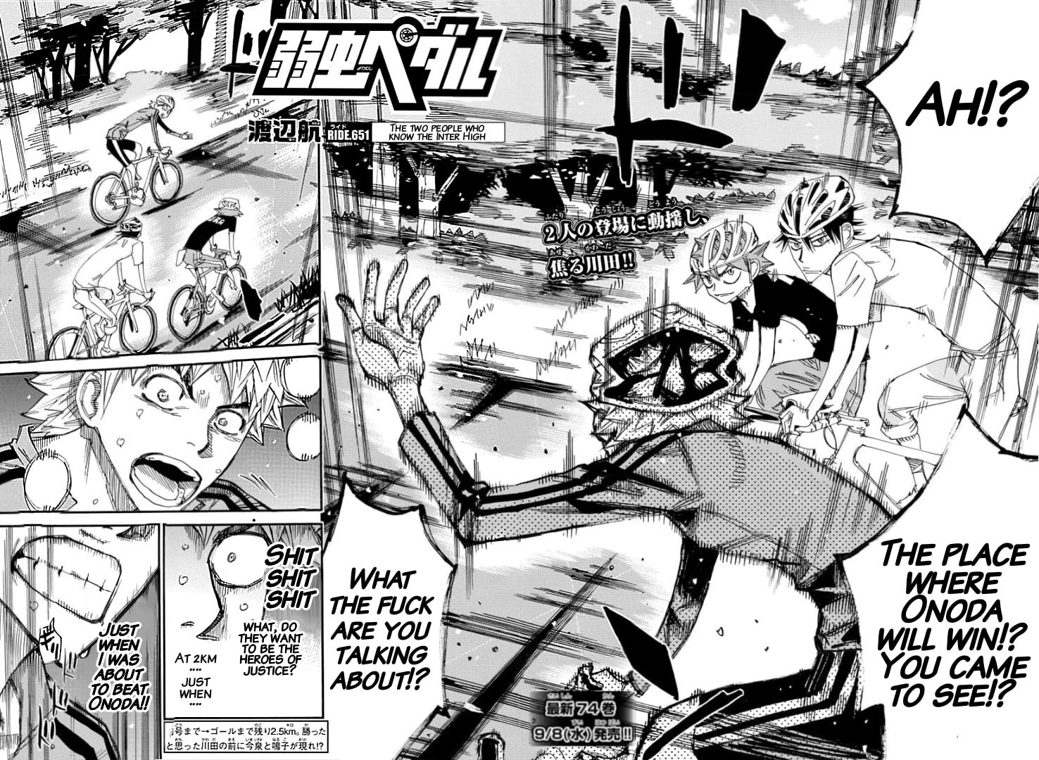 Yowamushi Pedal Chapter 651 page 2 - 