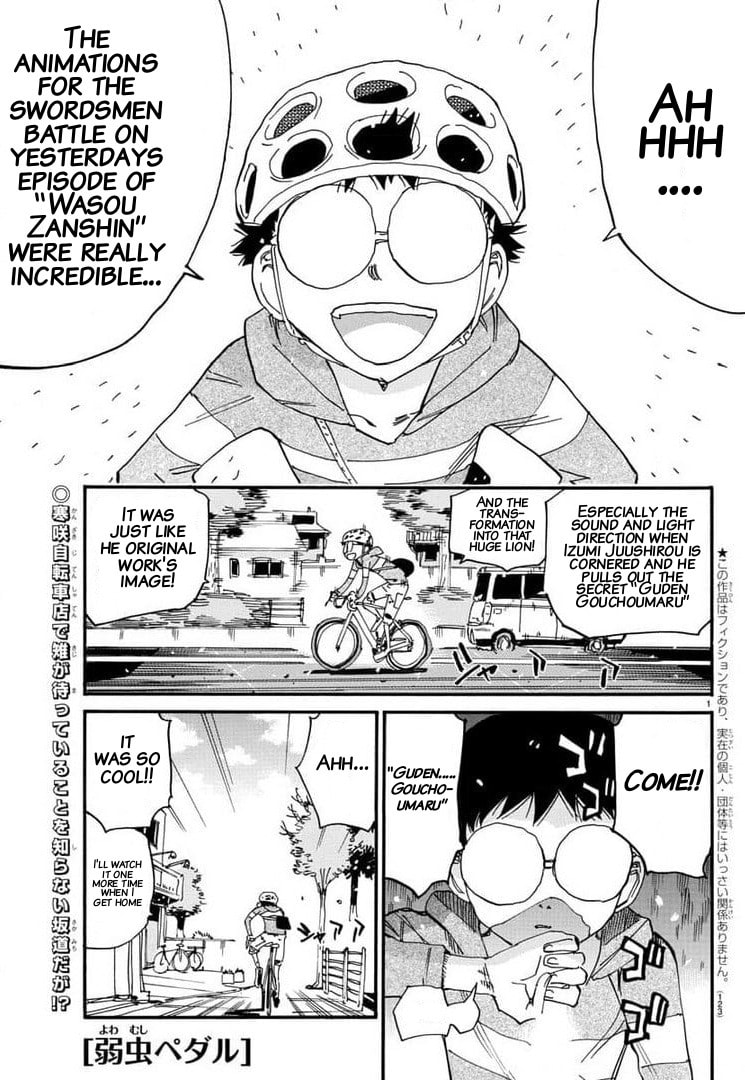 Yowamushi Pedal Chapter 657 page 1 - 