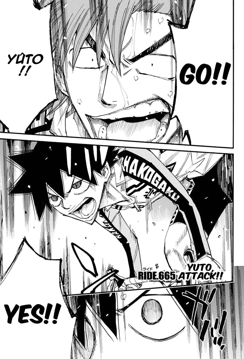 Yowamushi Pedal Chapter 665 page 1 - 