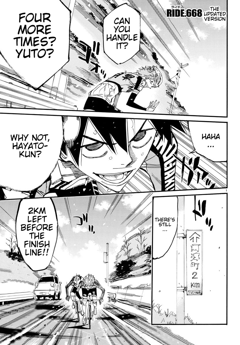 Yowamushi Pedal Chapter 668 page 1 - 