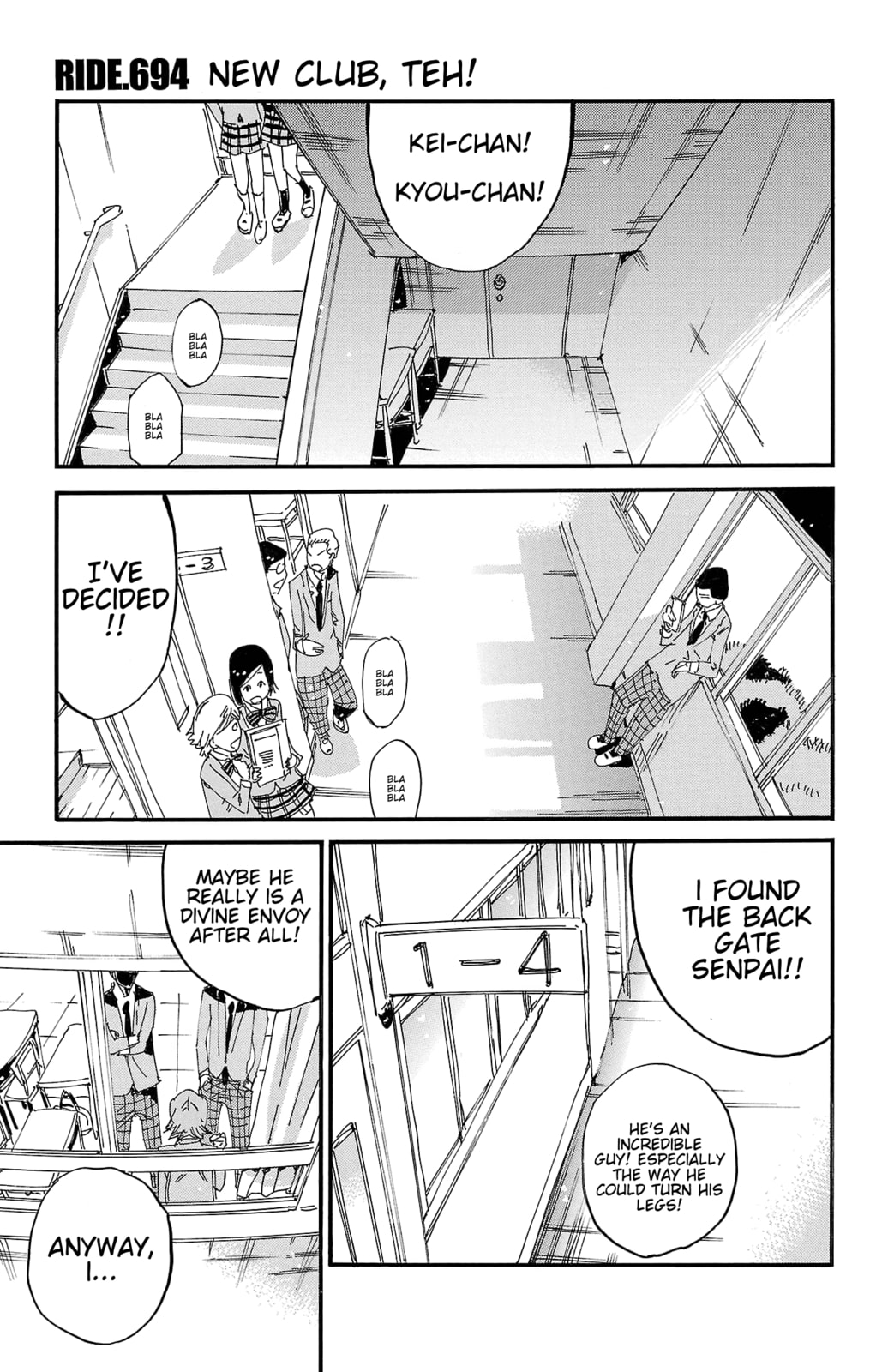 Yowamushi Pedal Chapter 694 page 1 - 