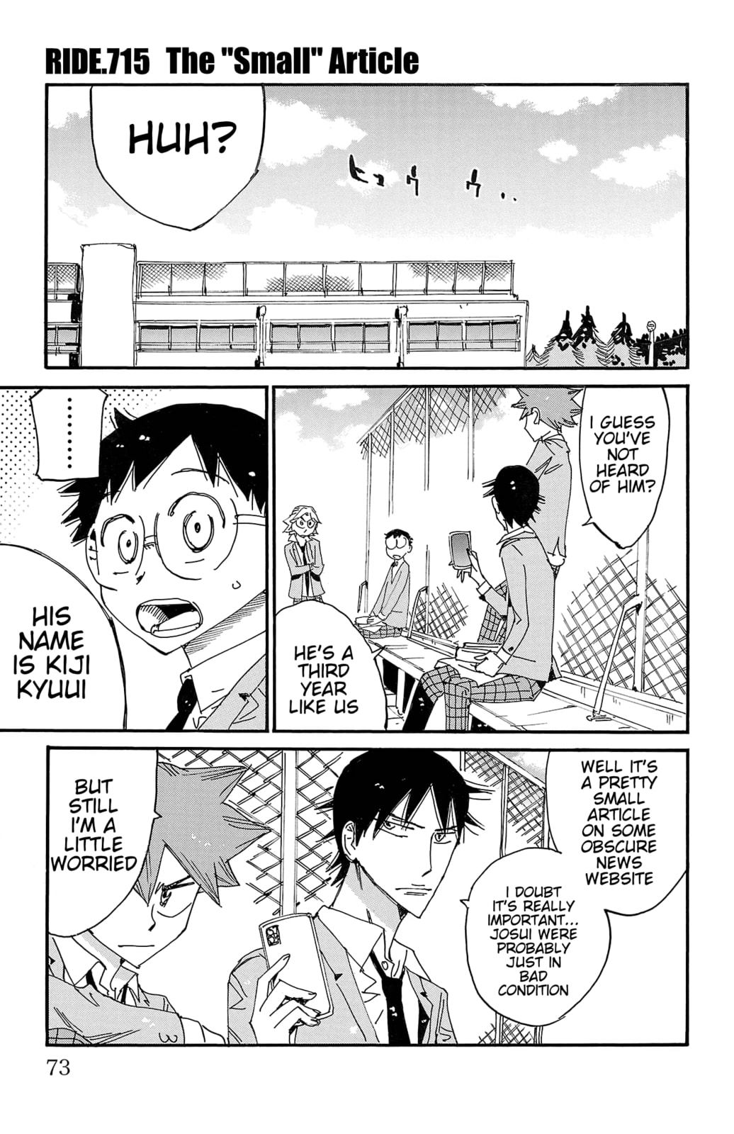 Yowamushi Pedal Chapter 715 page 1 - 
