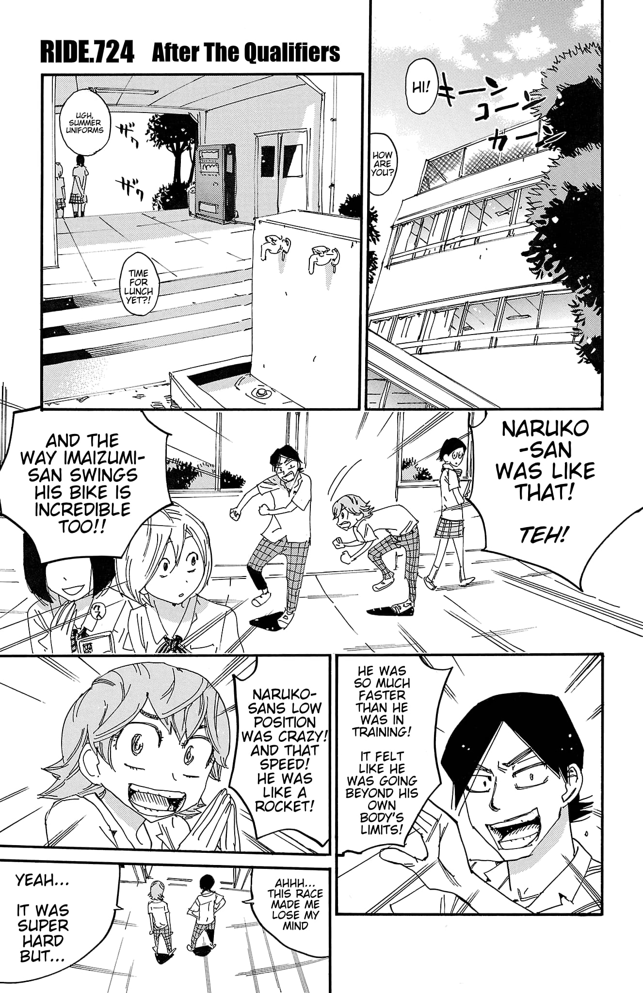 Yowamushi Pedal Chapter 724 page 1 - 