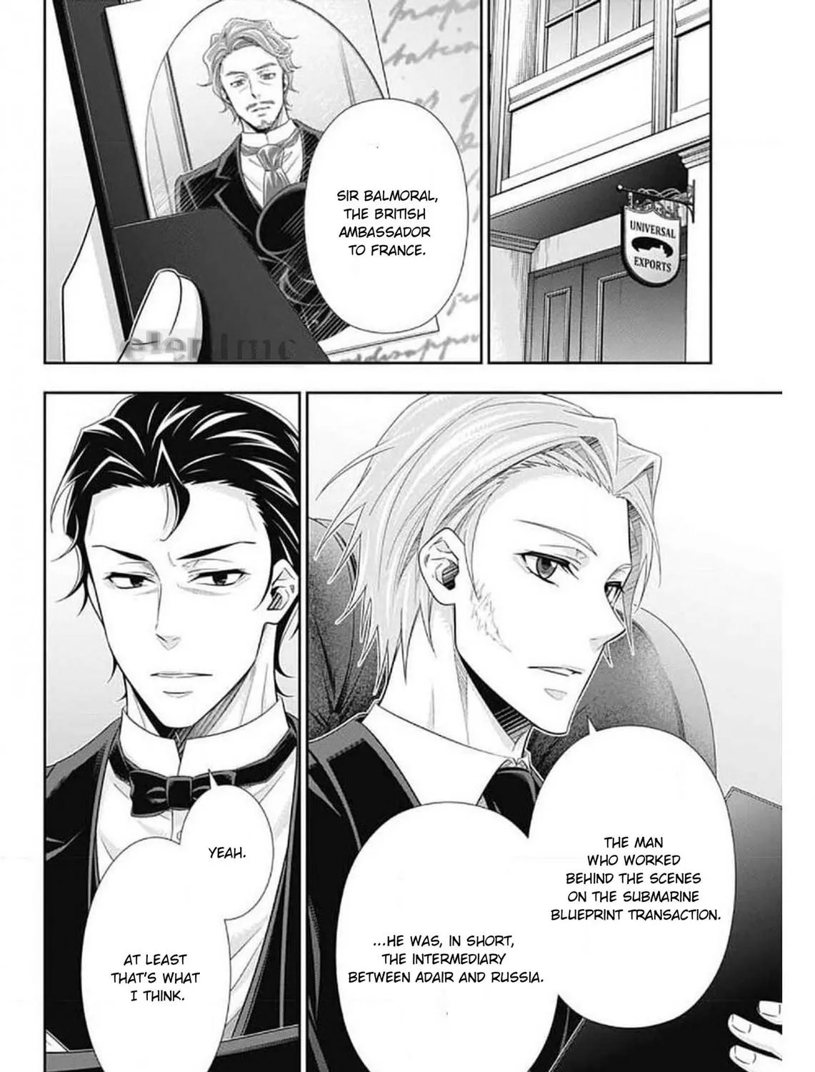 Read Yukoku no Moriarty chapter 58 image 14 on Lezhin