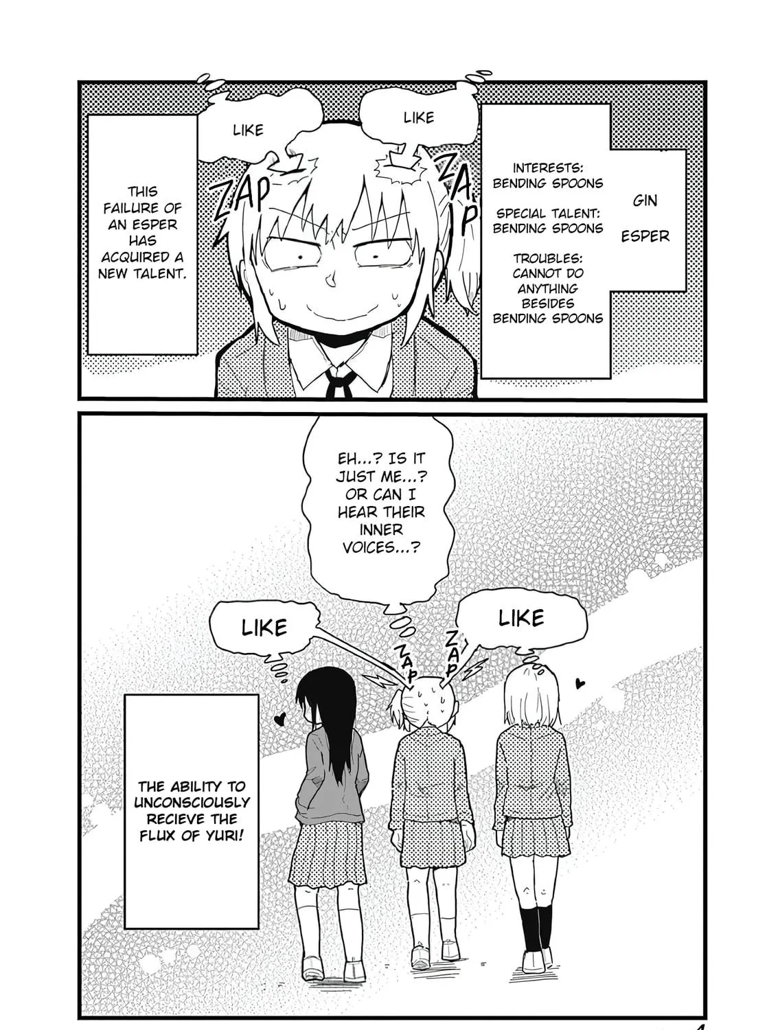 Yuri ni Hasamarete, Esper! Chapter 1 page 8 - 