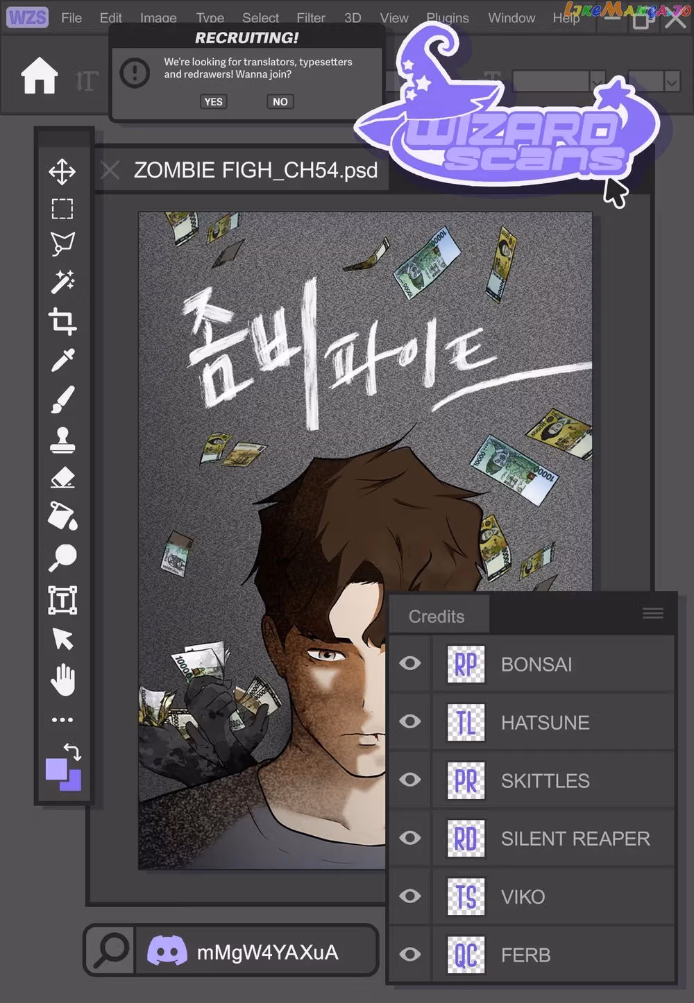 Read Zombie Fight chapter 54 image 0 on Lezhin