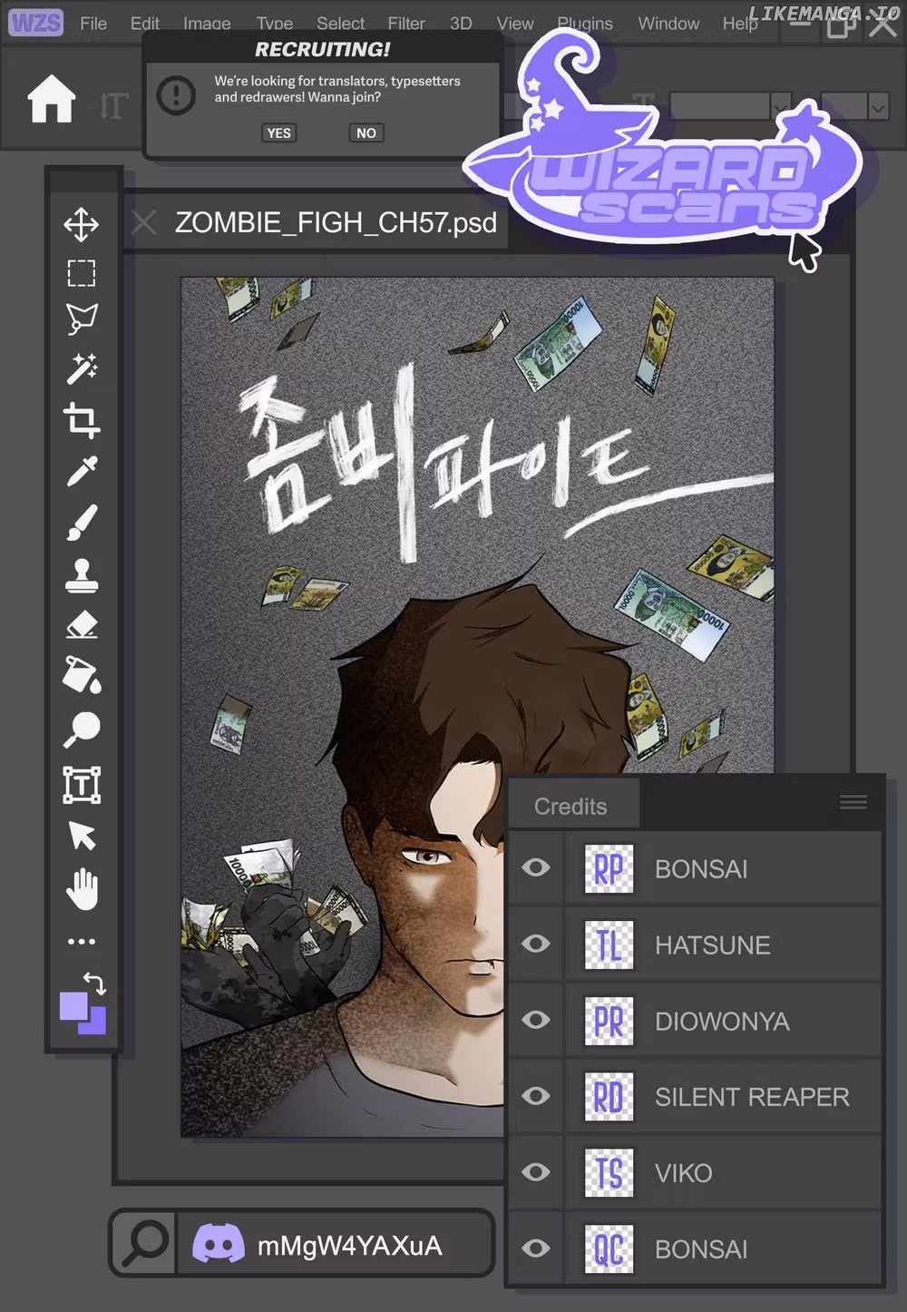 Read Zombie Fight chapter 57 image 0 on Lezhin