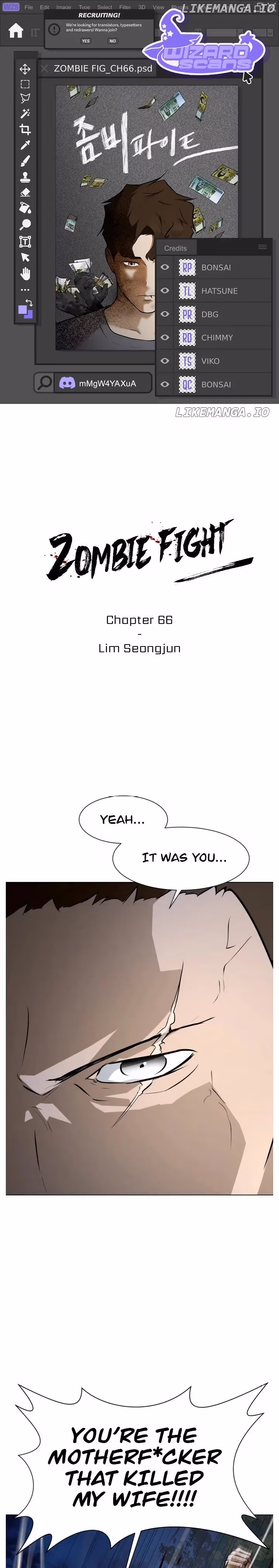 Read Zombie Fight chapter 66 image 0 on Lezhin