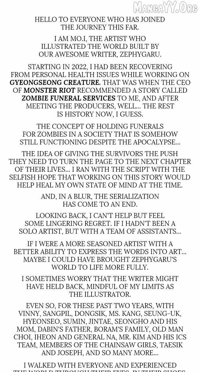 Zombie Funeral Services Chapter 73 page 6 - 